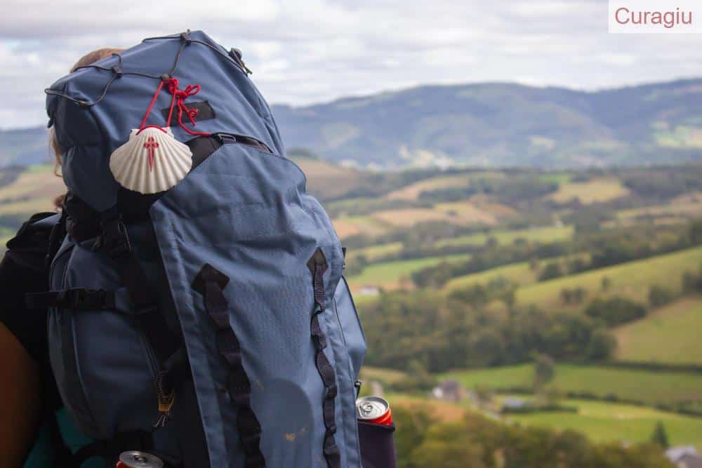mochila del camino de santiago
