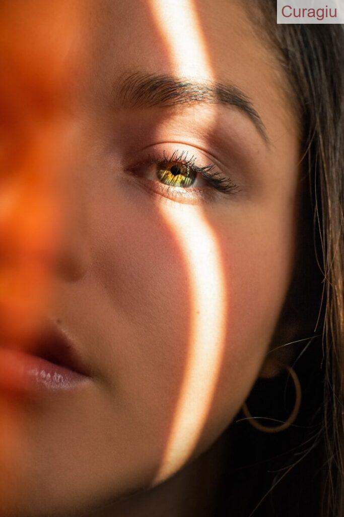 portrait of woman face