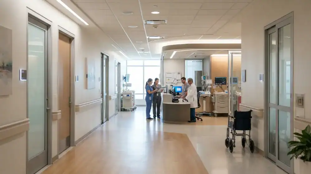 Entorno hospitalario para una intervención quirúrgica privada